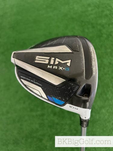 Taylormade Sim Max D 10.5 Driver w 43 Ozik White Tie 60 Stiff 3 Wood Shaft