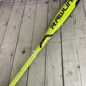 Rawlings QUATRO 2 3/4 Barrel -10 18oz Metal Baseball Bat Bright Yellow Black 28"