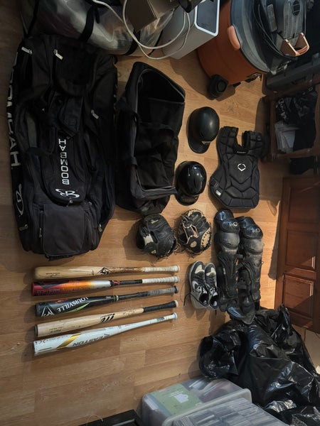 Used baseball gear