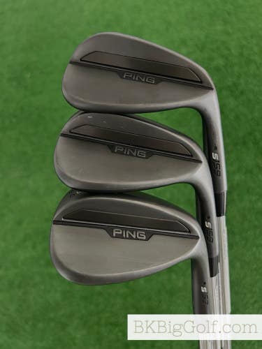 Ping S159 Midnight S-Grind 3 Wedge Set (50, 54, & 58 Degrees)