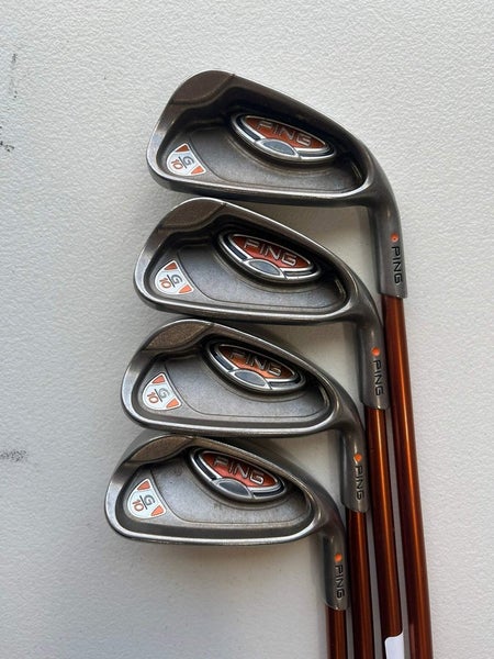Ping G10 Iron Set 6-9 irons Orange Dot TFC 129 Regular Flex +1/2 NICE