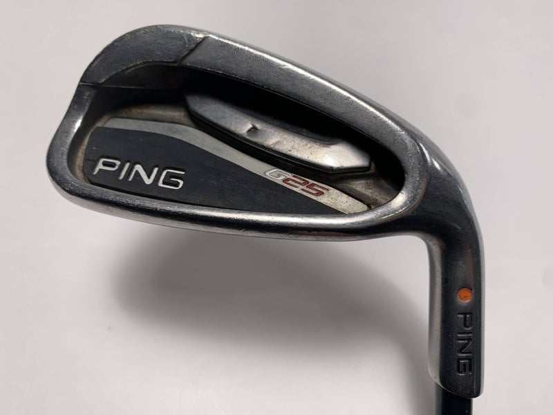 Ping G25 Pitching Wedge PW Orange Dot 2* Flat TFC 80 Stiff Graphite Mens RH