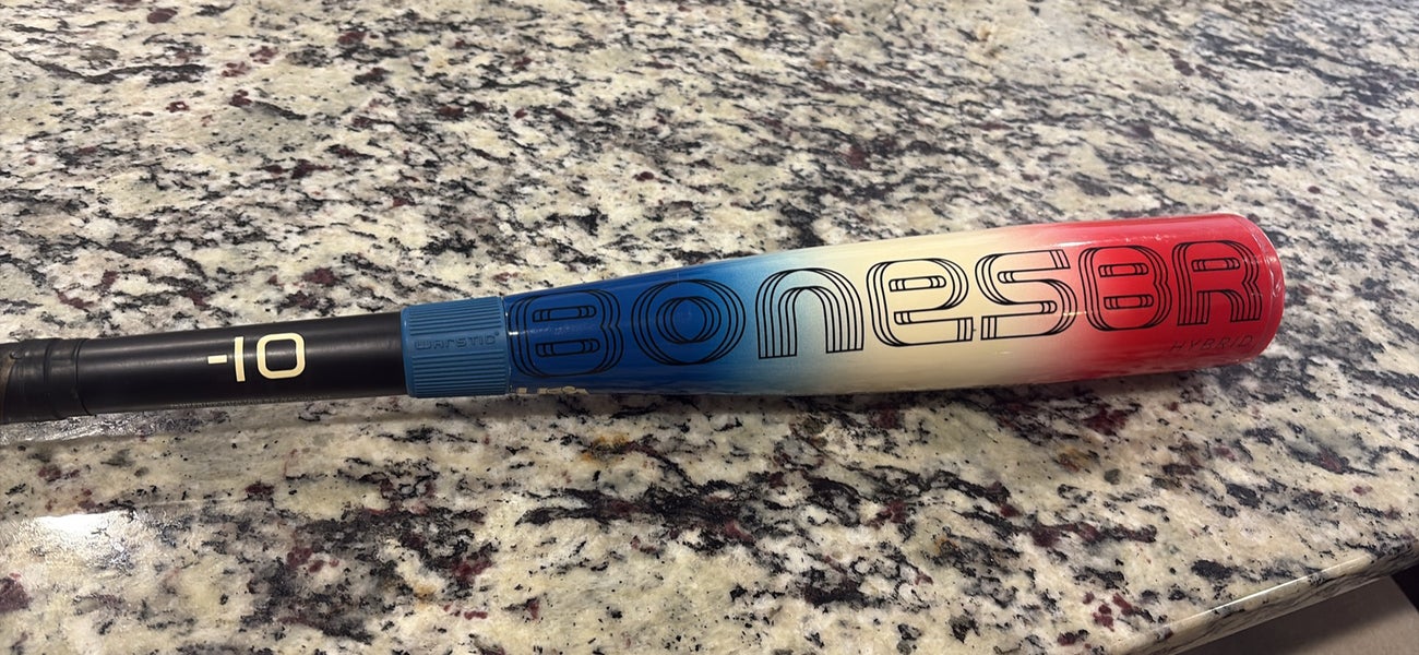 Warstic Bonesaber Hybrid USABat Certified Bat (-10) 18 oz 28" (Used)