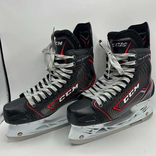 CCM JetSpeed XTRA Ice Hockey Skates Senior 10.5D | SB Stainless | 5/8 Sharpened