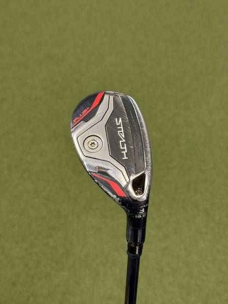 Taylormade Stealth Plus Rescue 19.5 3H Hybrid Stiff Hzrdus Smoke Used RH