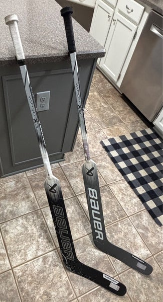 Intermediate Bauer Vapor X5 Pro Regular Goalie Stick 23" Paddle (Used) (2 pack)
