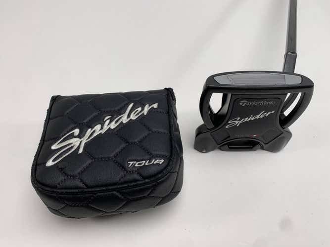 TaylorMade Spider Tour Black Putter 34" SuperStroke Pistol GT 1.0 Mens RH HC