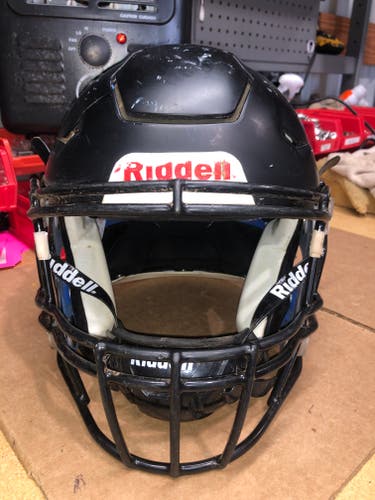 USED RIDDELL FLEX ADULT HELMET - MEDIUM - FLAT BLACK