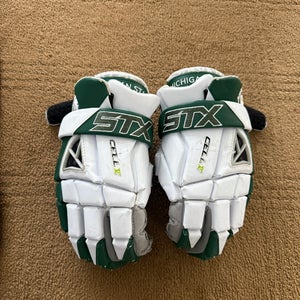 STX Cell V Lacrosse Gloves Large (Used)MSU LACROSSE TEAM ISSUED