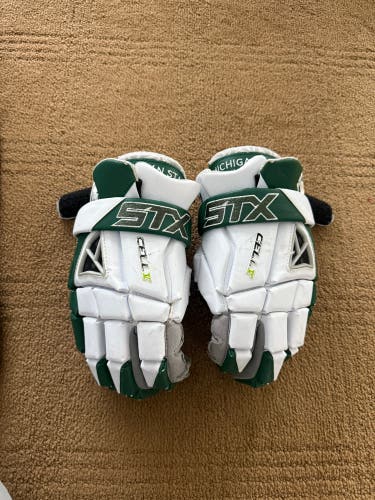 STX Cell V Lacrosse Gloves Large (Used)MSU LACROSSE TEAM ISSUED