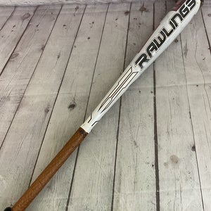 Rawlings VELO 2 5/8 Barrel 20oz -10 Metal Baseball Bat White Black Brown 30"