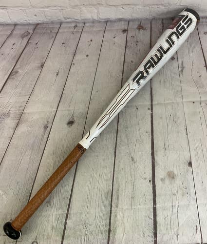 Rawlings VELO 2 5/8 Barrel 20oz -10 Metal Baseball Bat White Black Brown 30"