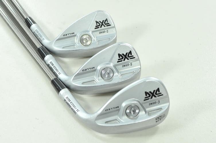 PXG Sugar Daddy III Milled Chrome 50*,54*,58* Wedge Set SteelFiber Stiff #208191