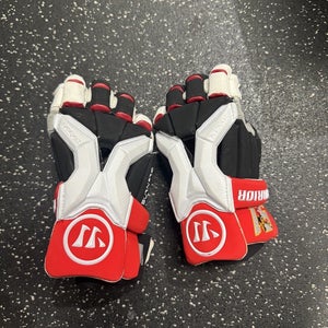 Used Warrior BURN PRO 91 MARYLAND Lacrosse Gloves Mens White MD 11849-S000034691