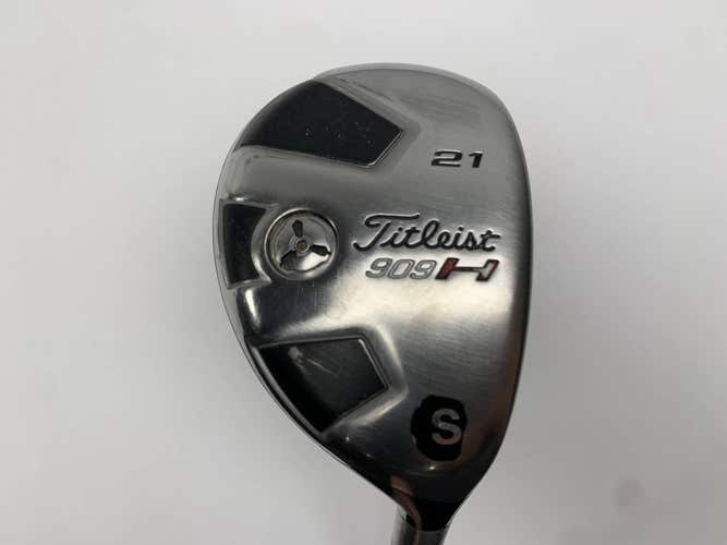 Titleist 909 H 4 Hybrid 21* Aldila VooDoo Stiff Graphite Mens RH Midsize Grip