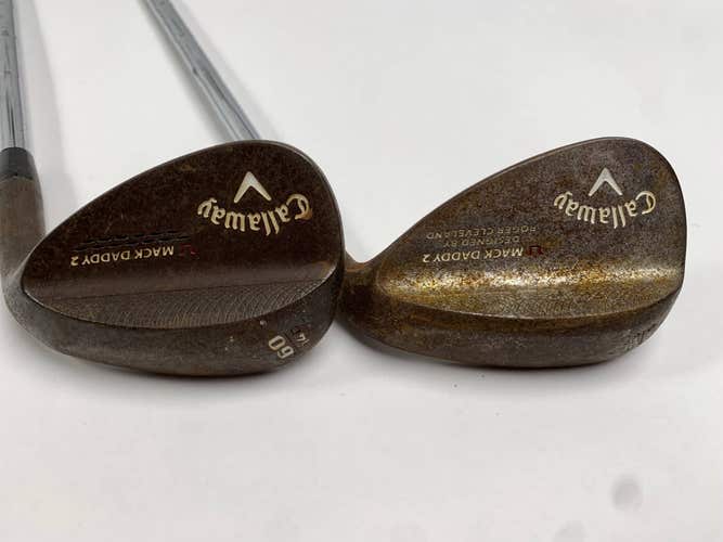 Callaway Mack Daddy 2 Chrome Raw Wedge Set 54*14 | 60*14 DG Spinner Mens RH