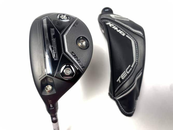 Cobra KING Tec 2023 3 Hybrid 19* MMT 80g Stiff Graphite Mens LH HC NEW