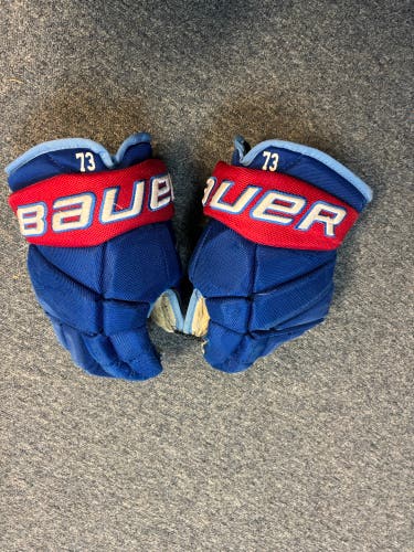 Bauer Gloves 14" (Used) Maine Nordiques NAHL