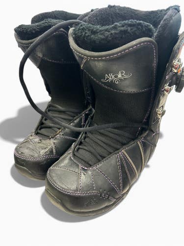 Used K2 AFFOIR Womens Snowboard Boots Black Senior 8 11863-S000024967