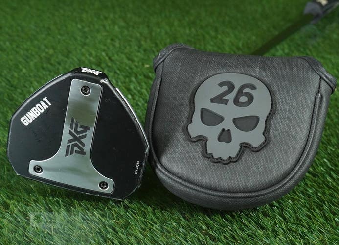 PXG GUNBOAT MALLET PUTTER 35" SUPER STROKE PXG GRIP LEFT HANDED LH W/ HEADCOVER