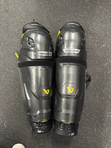 Senior Bauer Supreme Mach 17" Shin Pads (Used) Once