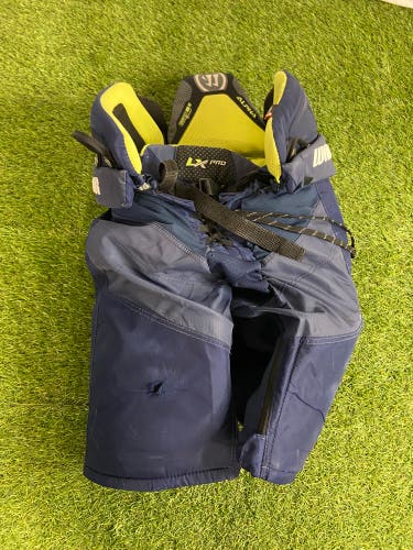 Blue Senior Medium Warrior Alpha LX PRO Hockey Pants (Used)