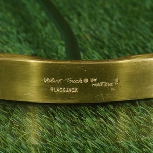 MATZIE VELVET TOUCH BLACK JACK BLADE PUTTER 51" COLLAPSING LONG BROOMSTICK RH
