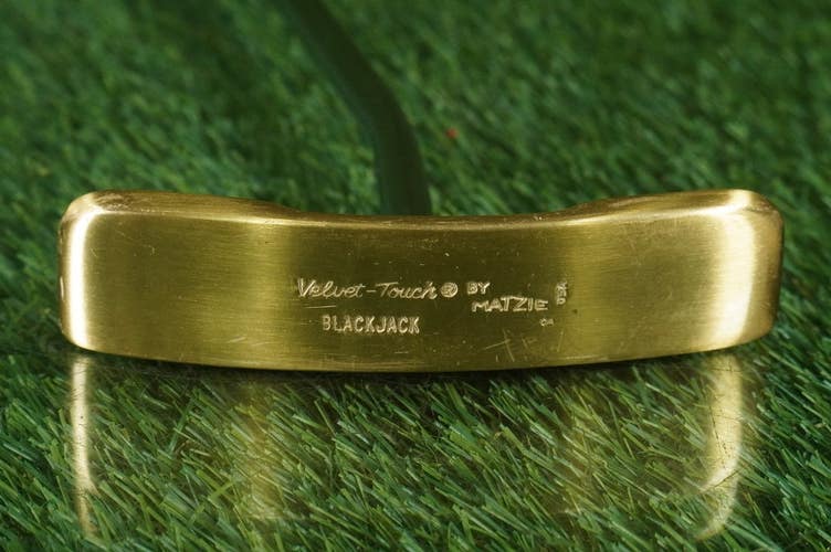 MATZIE VELVET TOUCH BLACK JACK BLADE PUTTER 51" COLLAPSING LONG BROOMSTICK RH