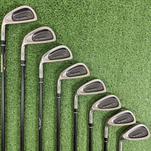 Lynx Predator Stainless Iron Set 3-PW System 3400 Graphite Stiff Left Handed