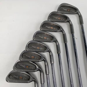 Ping Eye 2 Iron Set 3-SW Orange Dot Karsten ZZ-Lite Regular Steel Mens RH- NO PW