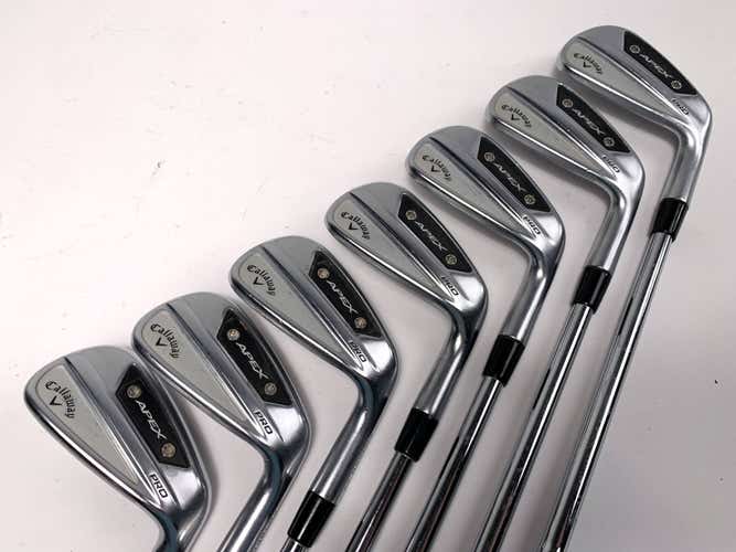 Callaway Apex Pro 24 Iron Set 5-PW+AW KBS Tour V 110g Stiff Steel Mens RH