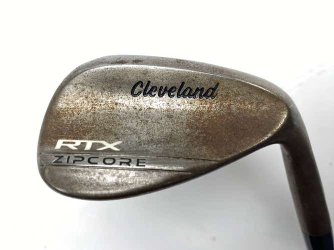 Cleveland RTX ZipCore Raw Lob Wedge LW 58* 12 Bounce KBS Tour 130 Extra Stiff RH