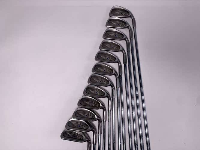 Ping Eye 2 Iron Set 1-PW+SW+LW Blue Dot 1* Up Karsten ZZ-Lite Stiff RH