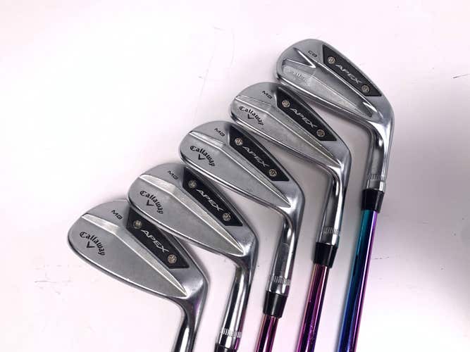Callaway Apex MB 24/Apex CB 24 Combo Iron Set 6-PW Rainbow Stiff Steel Mens RH
