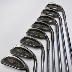 Ping Eye 2 Iron Set 3-PW Iron Set Brown Dot Upside Down Regular Steel Mens RH