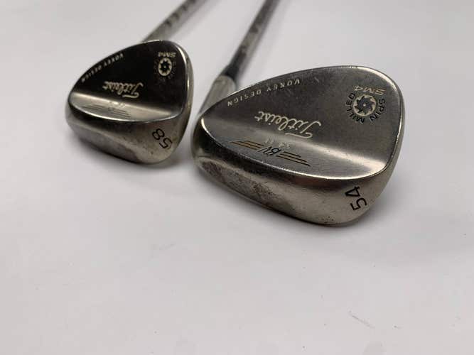 Titleist Vokey Spin Milled SM4 Chrome Wedge Set 54* 11 | 58* 12 KBS Mens RH