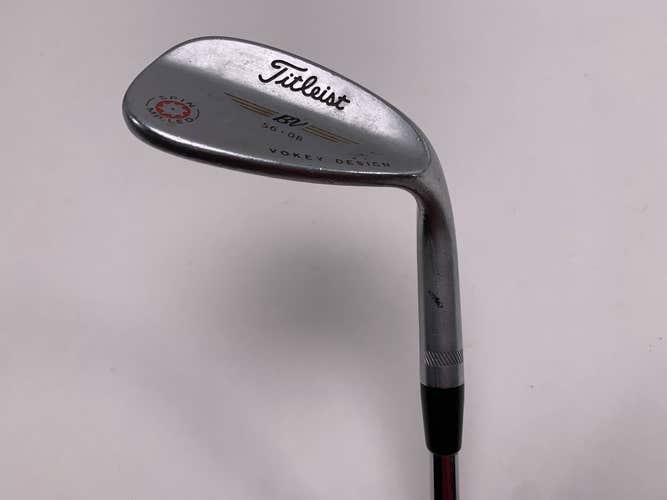Titleist Vokey Spin Milled Chrome 2009 Sand Wedge SW 56* 8 Wedge Steel Mens RH