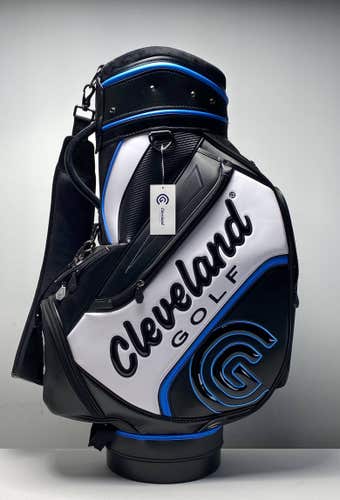 Cleveland Staff Staff Bag Black 6-Way Divide Single Strap Golf Bag NEW