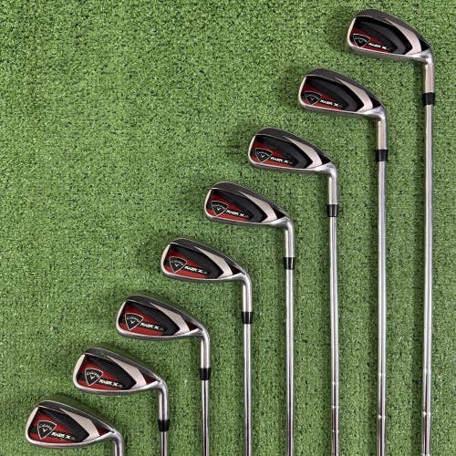 Callaway RAZR X HL Iron Set 4-PW AW Steel M-10 XP Shaft Uniflex -1/2 Short