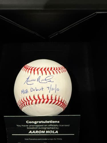 Aaron Nola Autographed Baseball
