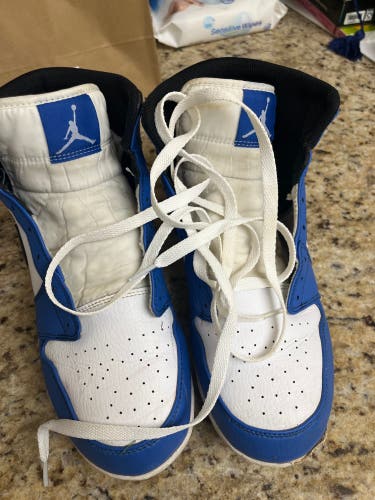 Blue Men's Size M 9.5 (W 10.5) Adult Air Jordan Cleats (Used)