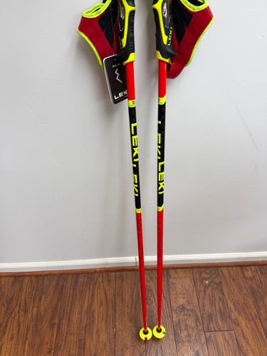 48in (120cm) Leki Racing WORLDCUP SL TBS Ski Poles (New)