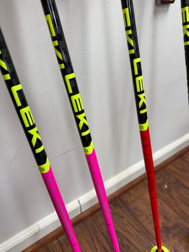 36in (90cm) Leki Racing World Cup Lite SL Ski Poles (New) 2 PAIR