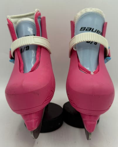 Pink Bauer Lil Champ Hockey Skates - Youth 8/9