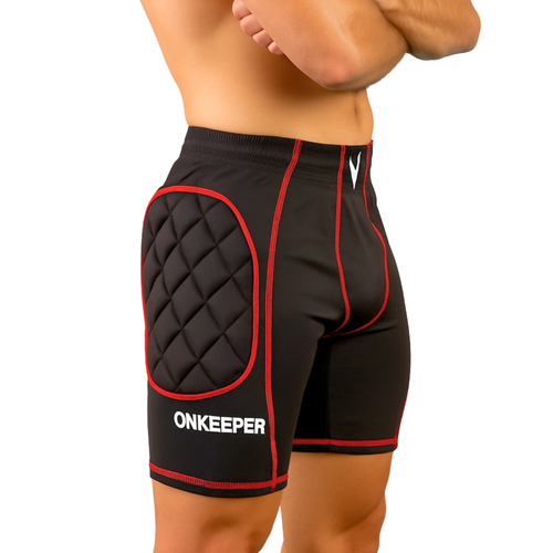 ONEKEEPER Goalkeeper Padded Shorts with 16 mm Foam Hip Protection