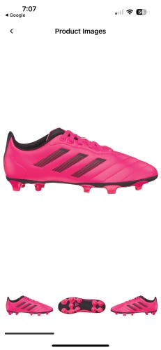 Pink Kids 11K (Little Kids) Adidas Goletto Cleats (Used)