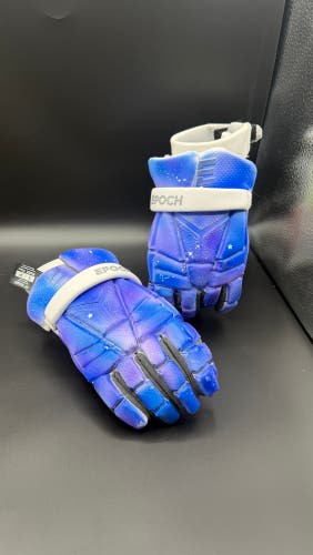 Hand Painted Airbrushed Galaxy Epoch Integra Lacrosse Gloves Small 10" (New)