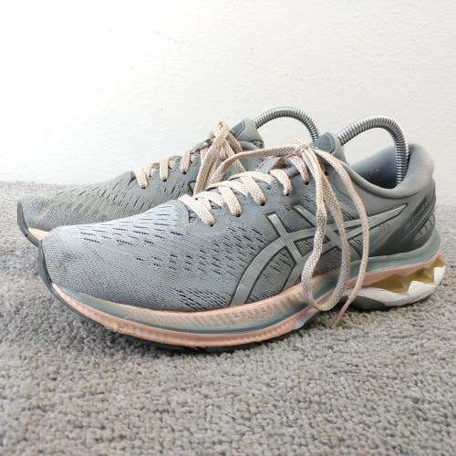 Asics Gel Kayano 27 Women Size 9 Running Shoes Gray Pink Walking Sneakers Low