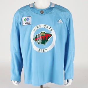 Practice Jersey - Minnesota Wild - Baby Blue Adidas Size 58