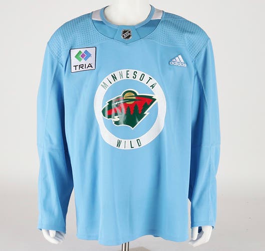 Practice Jersey - Minnesota Wild - Baby Blue Adidas Size 58